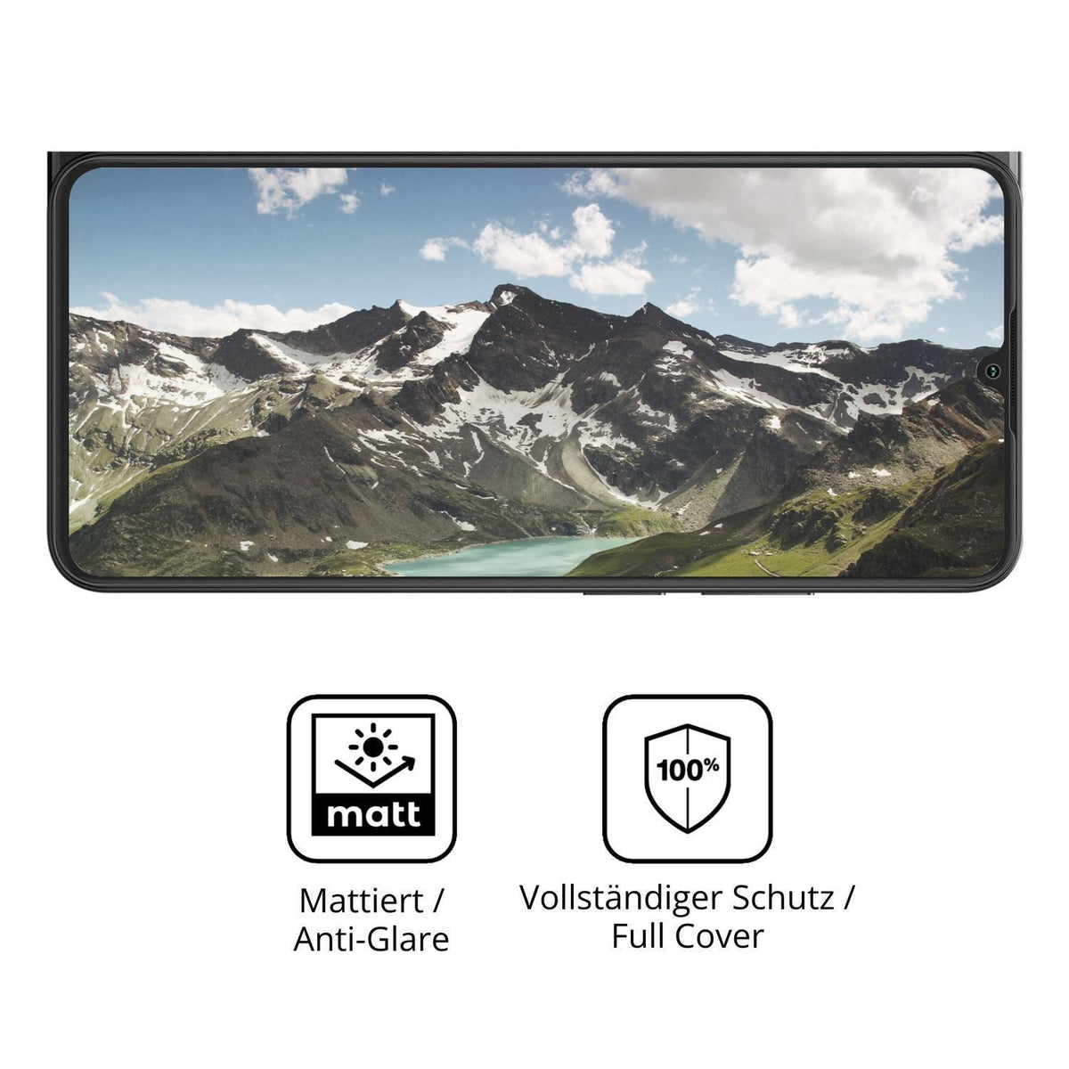 2x Full Cover Schutzfolie matt für Blackview Wave  (5)