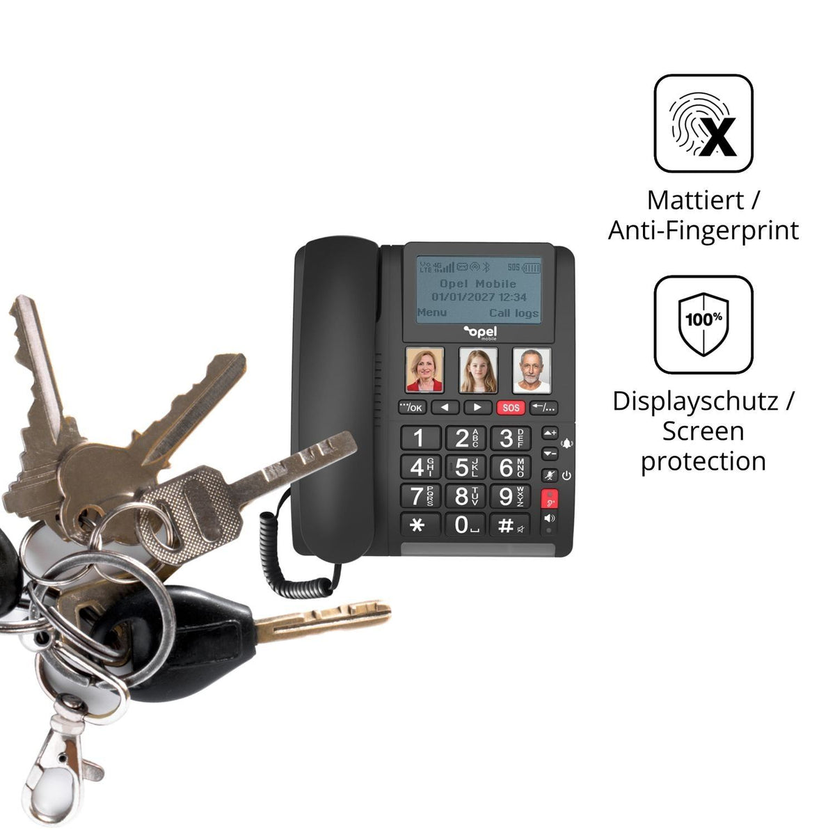 Blickschutzfolie für Opel Mobile Home Phone 2 matt (3)