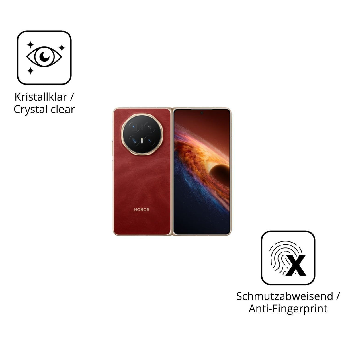 2x 9H Schutzfolie für Honor Magic V6 Aussenseite P (5)