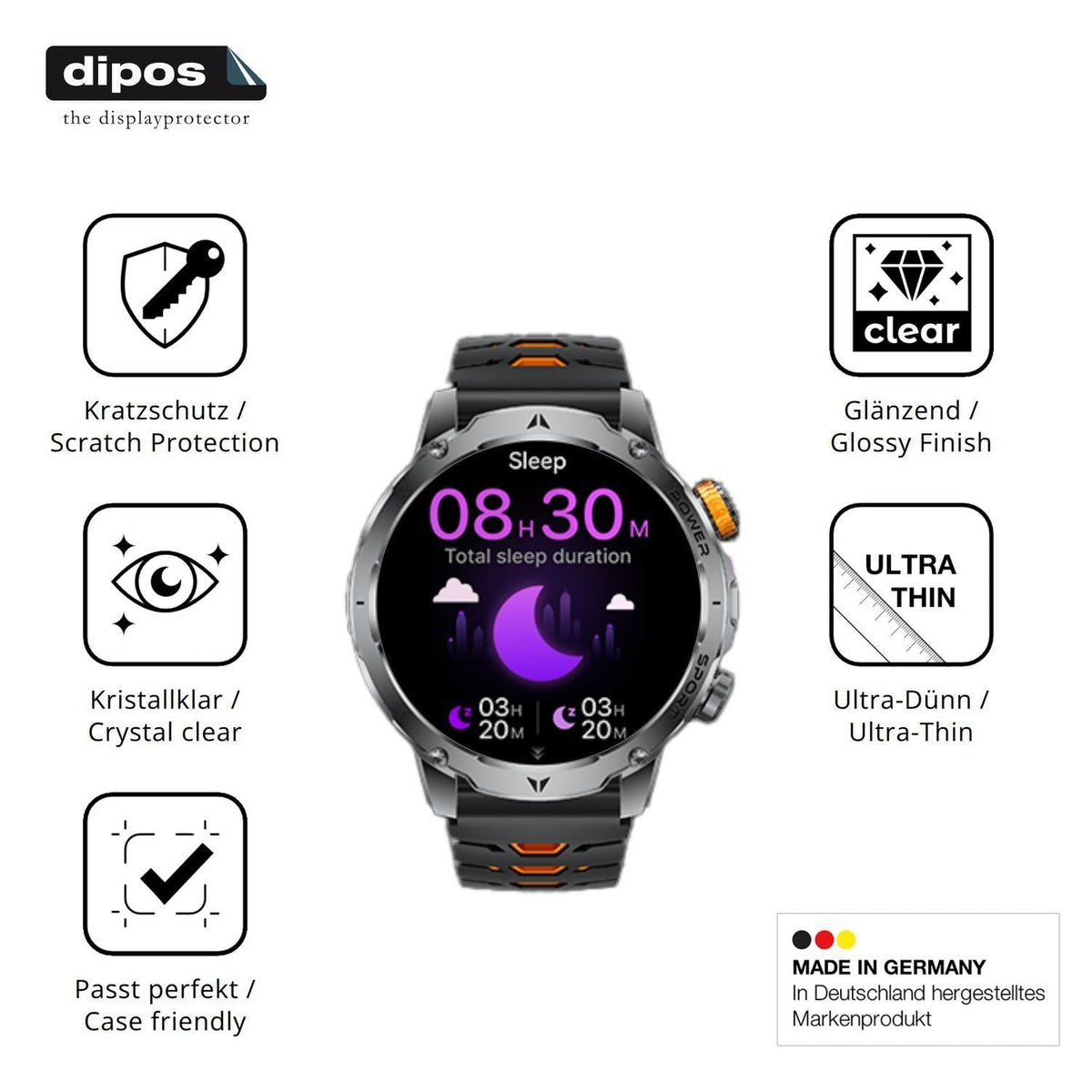 6x Schutzfolie klar für LIGE EF24 Display-Schutzfo (7)