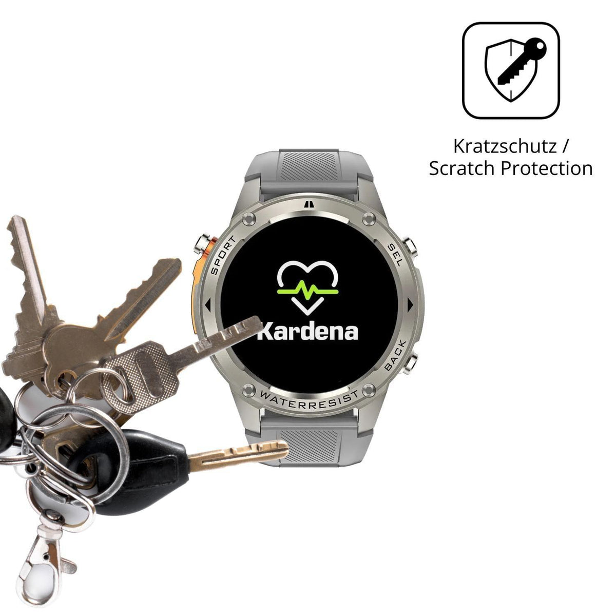 6x Schutzfolie klar für Kardena Care GPS Display-S (4)