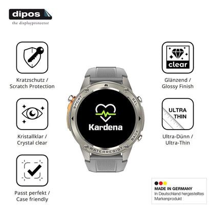 6x Schutzfolie klar für Kardena Care GPS Display-S (7)