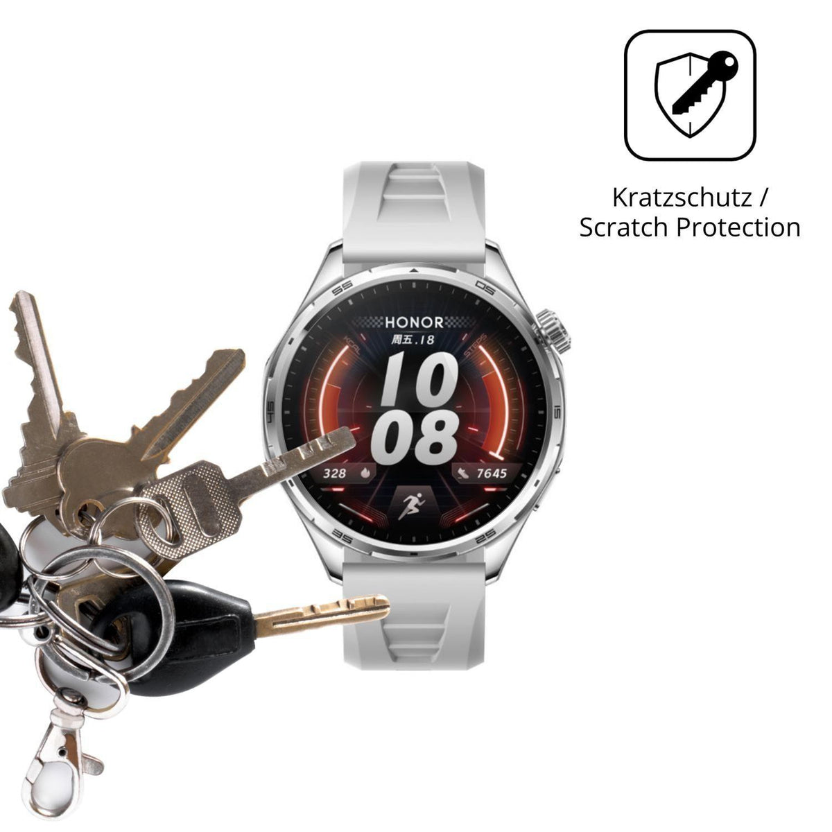 6x Schutzfolie klar für Honor Watch 6 Plus Display (4)