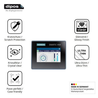2x Schutzfolie klar für Siemens Simatic HMI MTP400 (7)
