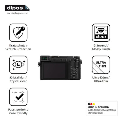 4x Schutzfolie klar für Panasonic GX80 Display-Sch (7)