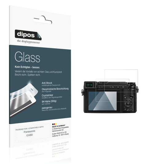 2x 9H Schutzfolie für Panasonic GX80 Panzerfolie (1)