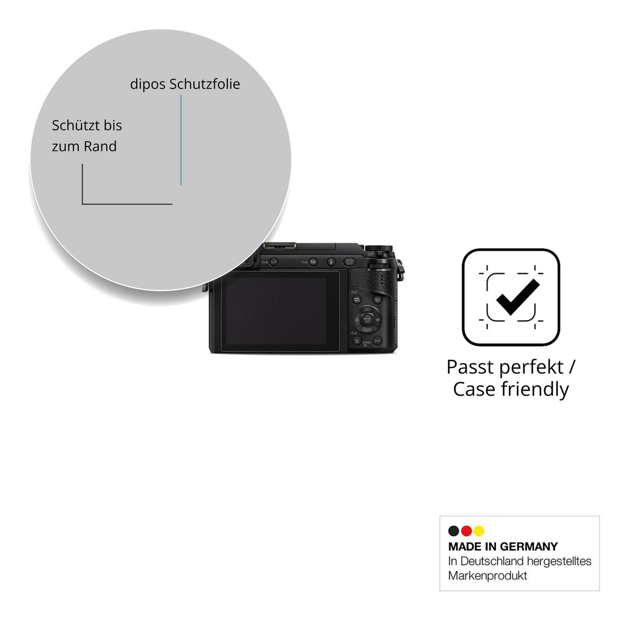 2x 9H Schutzfolie für Panasonic GX80 Panzerfolie (6)