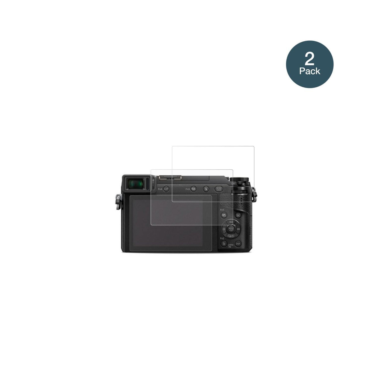 2x 9H Schutzfolie matt für Panasonic GX80 Panzerfo (2)