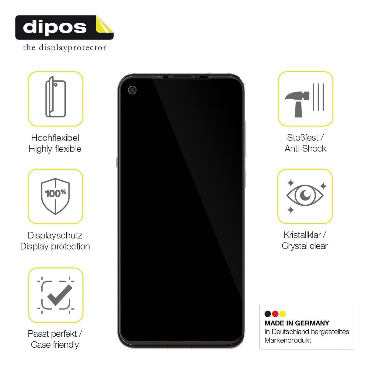 1x 3D Full Cover Schutzfolie für Hisense U30 (7)