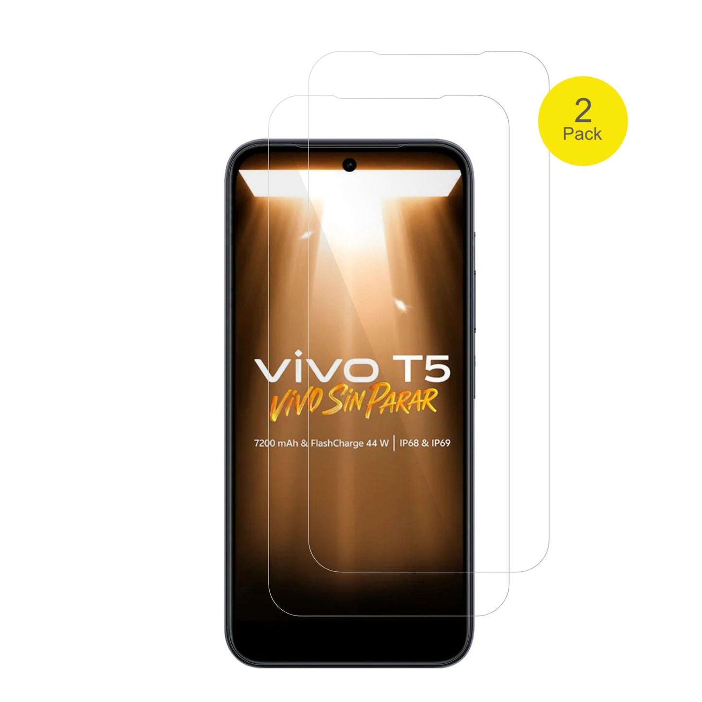 2x 3D Full Cover Schutzfolie für Vivo T5 (2)
