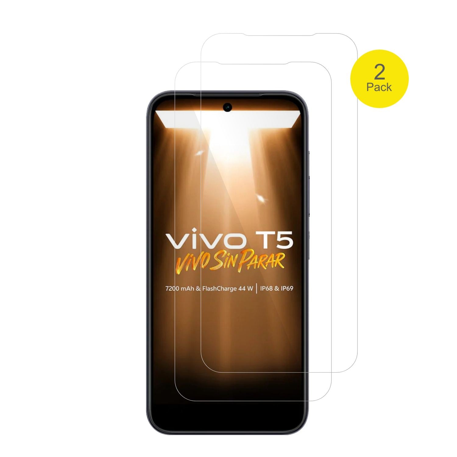 2x 3D Full Cover Schutzfolie für Vivo T5 (2)