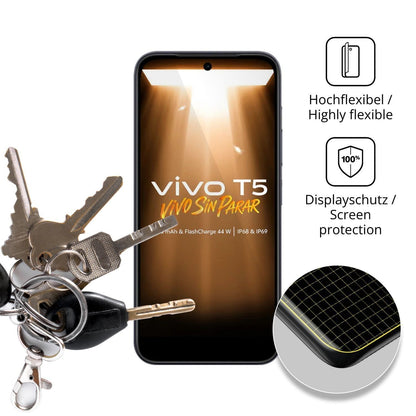 2x 3D Full Cover Schutzfolie für Vivo T5 (3)