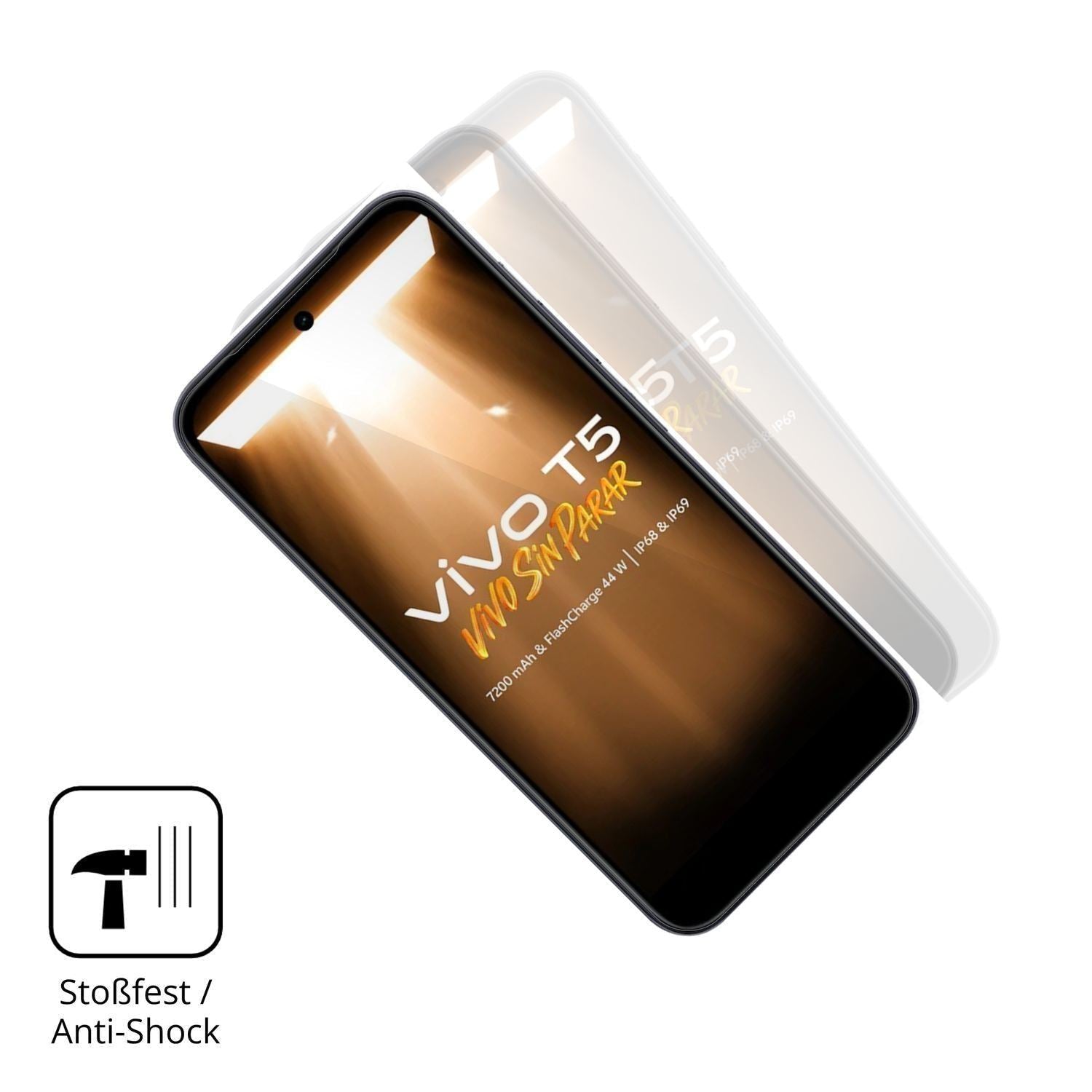 2x 3D Full Cover Schutzfolie für Vivo T5 (4)