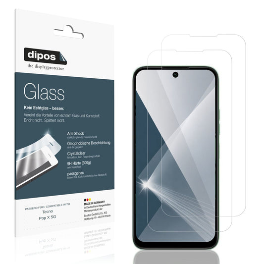 2x 9H Schutzfolie für Tecno Pop X 5G Panzerfolie (1)