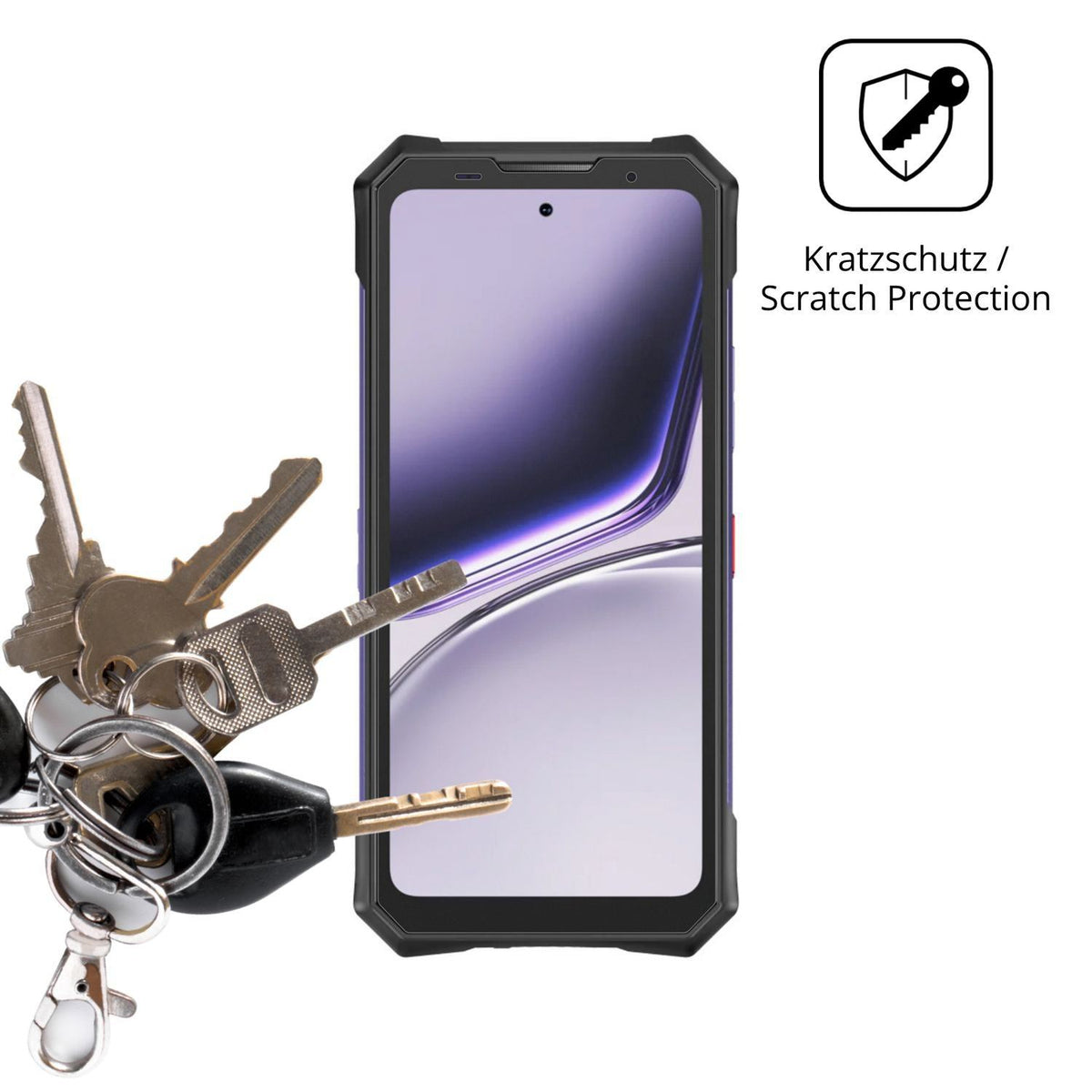 4x Schutzfolie matt für Doogee S300 Plus Thermal D (4)