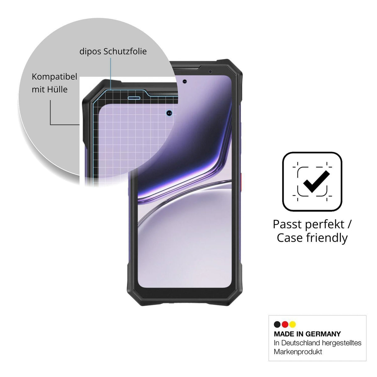 4x Schutzfolie matt für Doogee S300 Plus Thermal D (6)