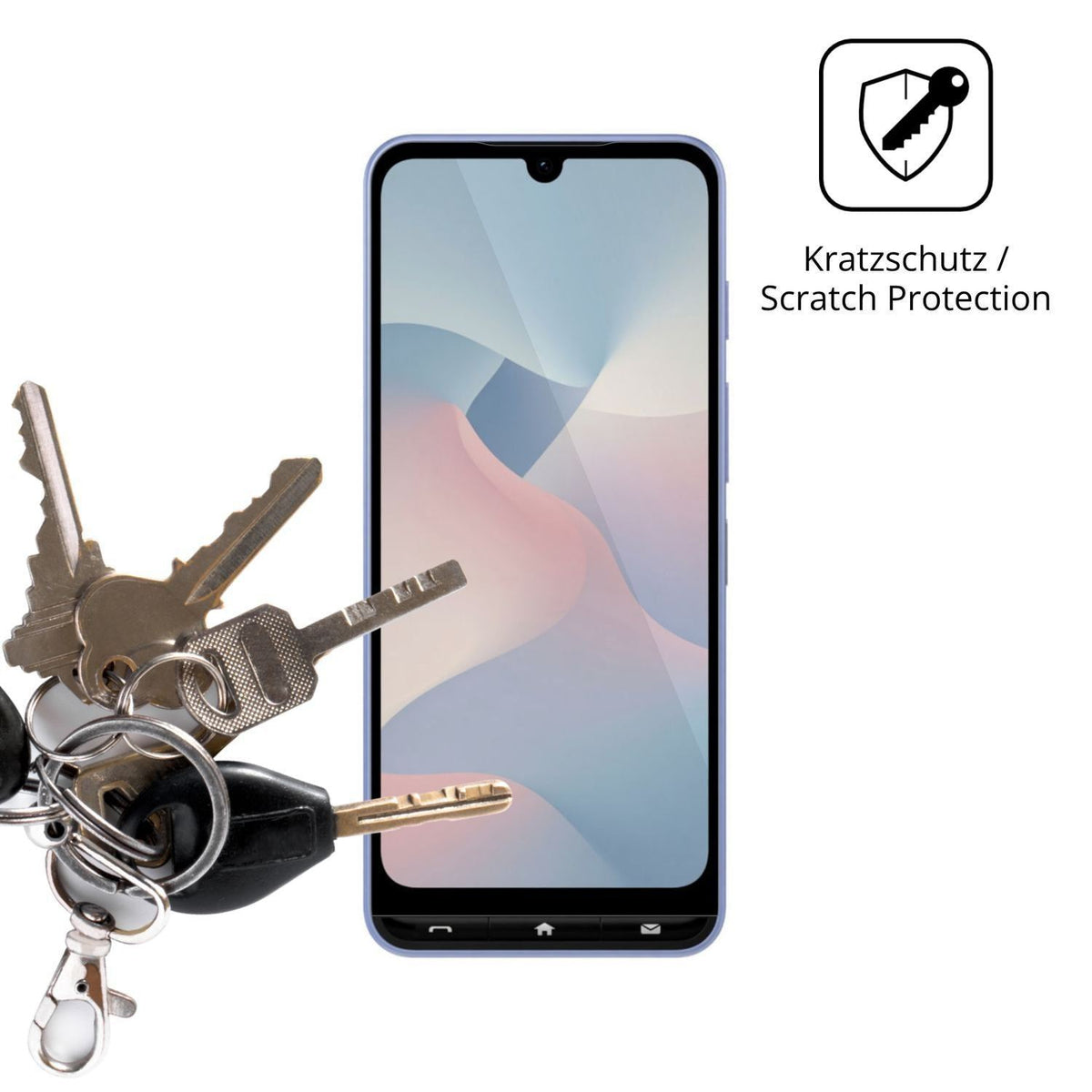 4x Schutzfolie klar für ZTE Kantan Sumaho5 Display (4)