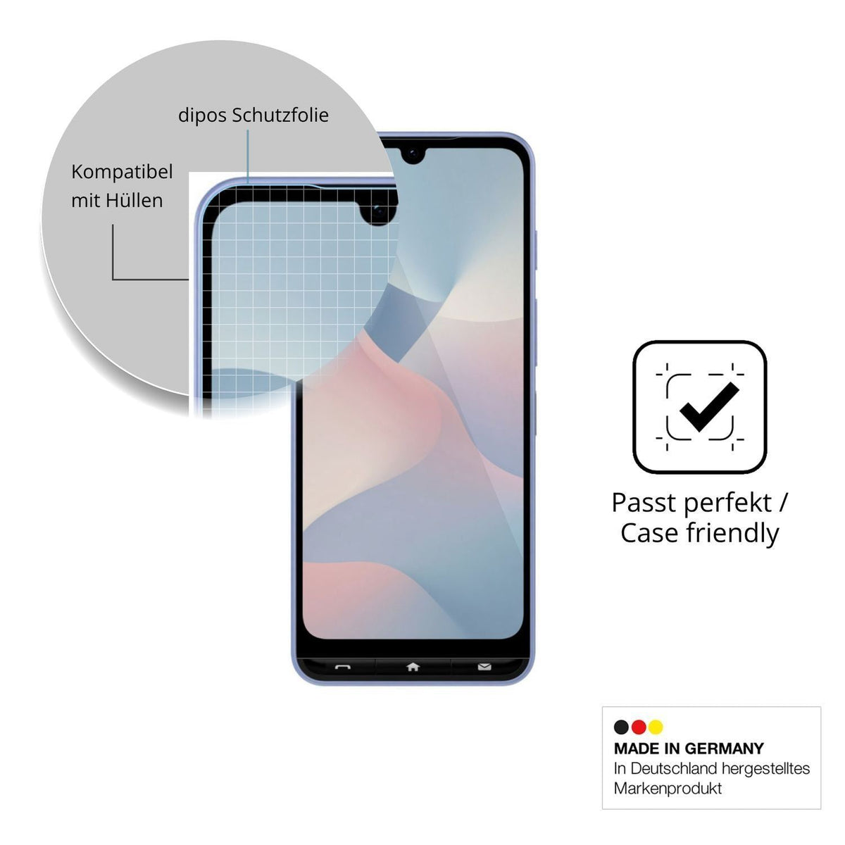 4x Schutzfolie klar für ZTE Kantan Sumaho5 Display (6)