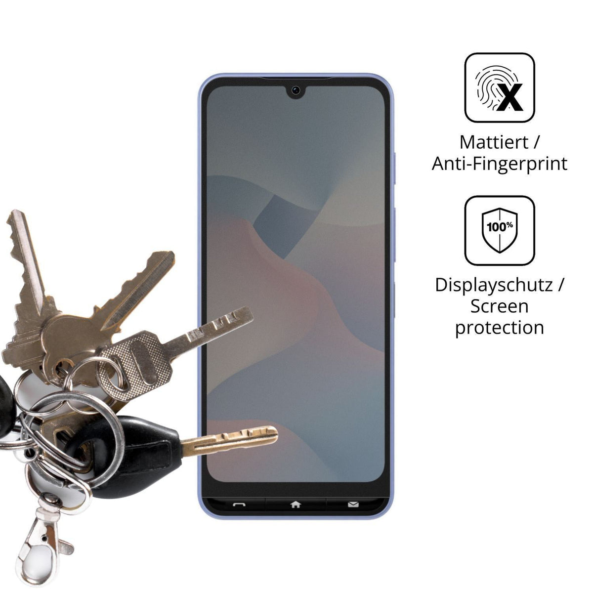 Blickschutzfolie für ZTE Kantan Sumaho5 matt Schut (3)