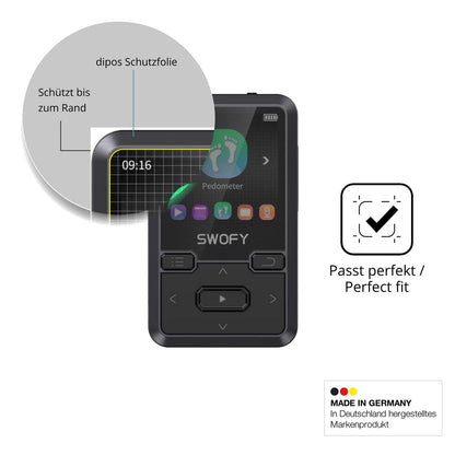 Blickschutzfolie für SWOFY M10 matt Schutzfolie Pr (4)