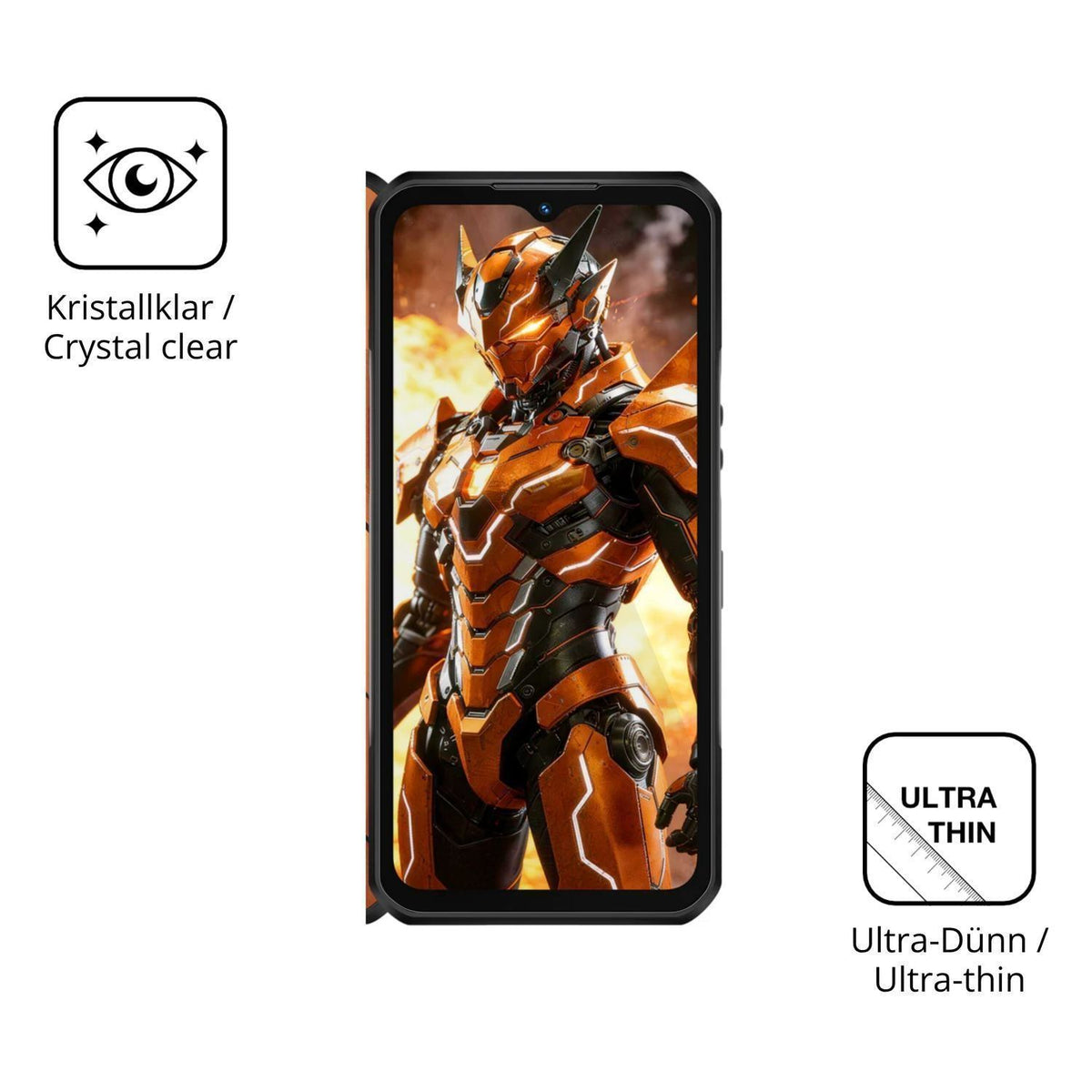 4x Schutzfolie klar für Oukitel WP66 Display-Schut (5)