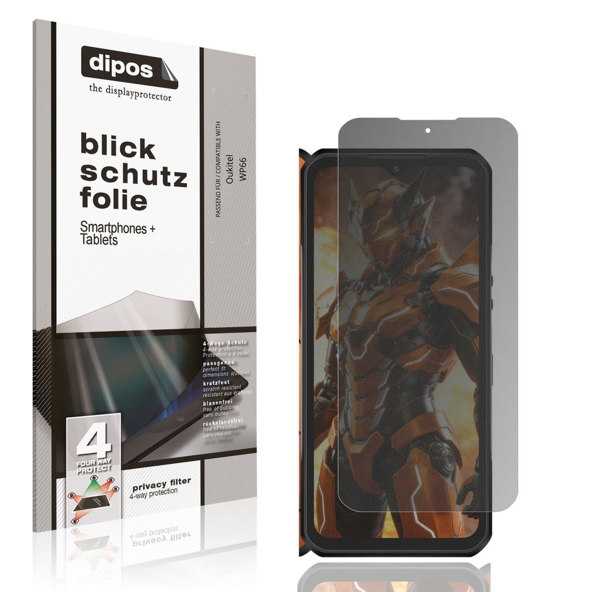 Blickschutzfolie für Oukitel WP66 matt Schutzfolie (1)