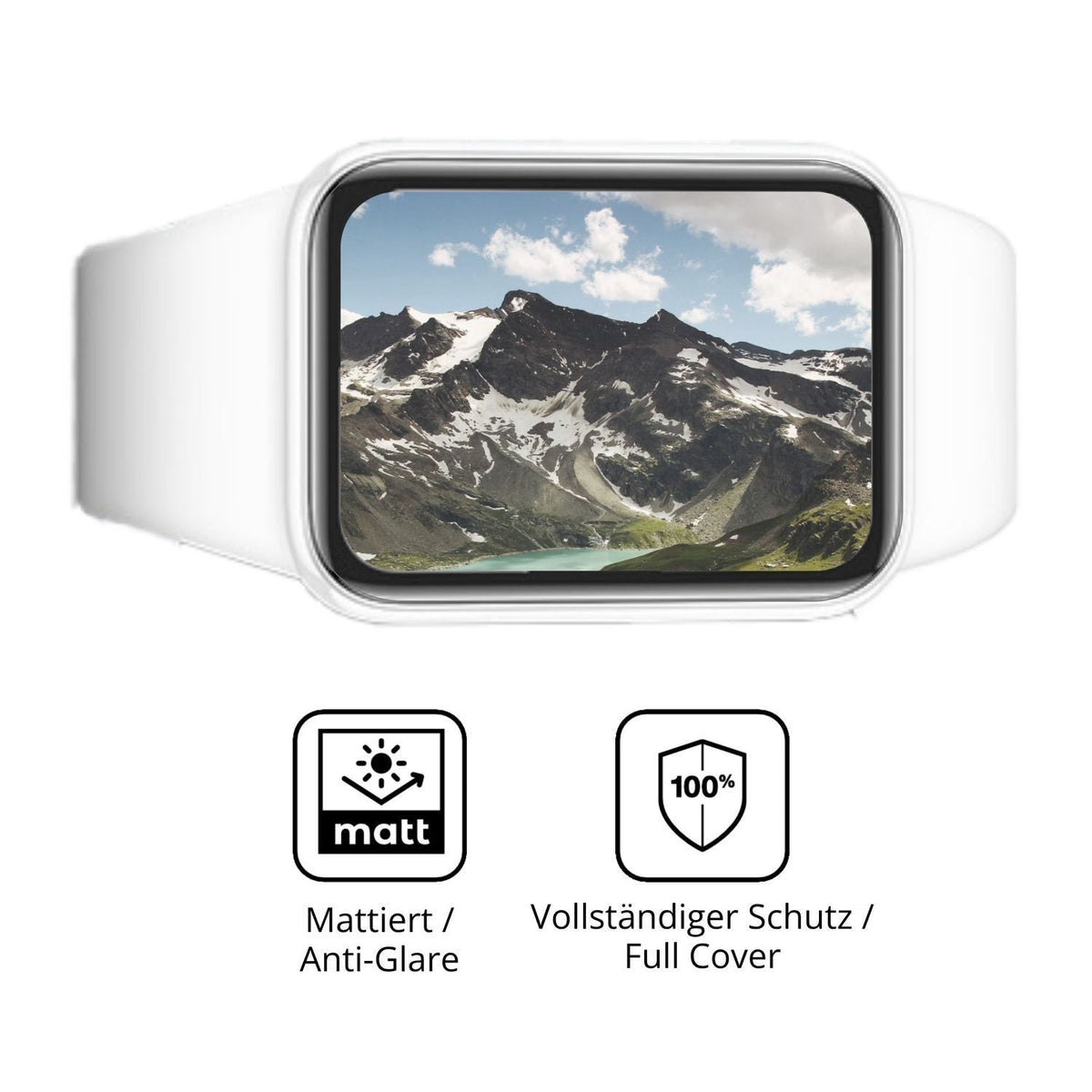 2x Full Cover Schutzfolie matt für XIAOMI Smart Ba (5)