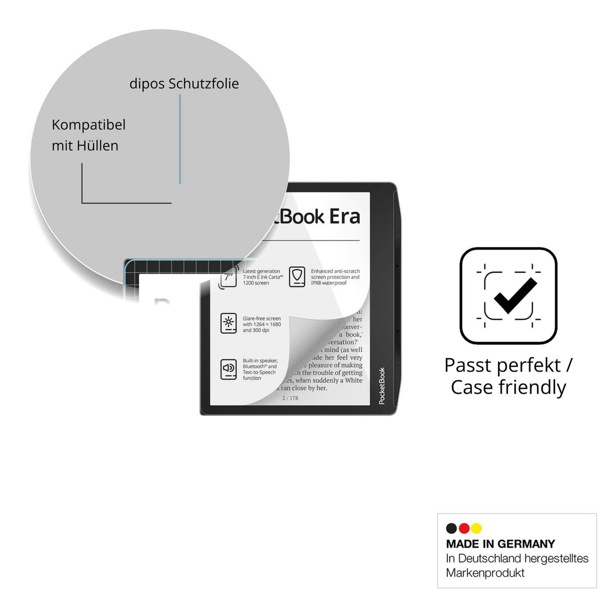2x Schutzfolie klar für Pocketbook Era Display-Sch (6)