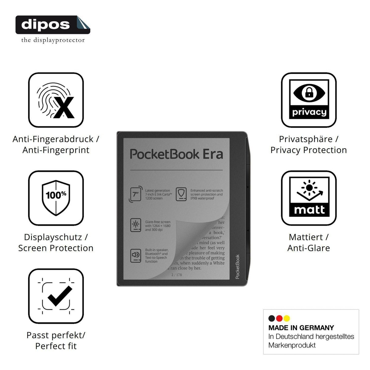 Blickschutzfolie für Pocketbook Era matt Schutzfol (5)