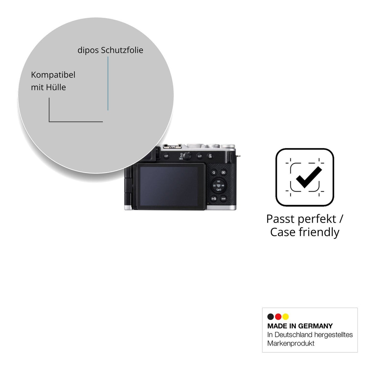 4x Schutzfolie matt für Panasonic LUMIX L10 Displa (6)