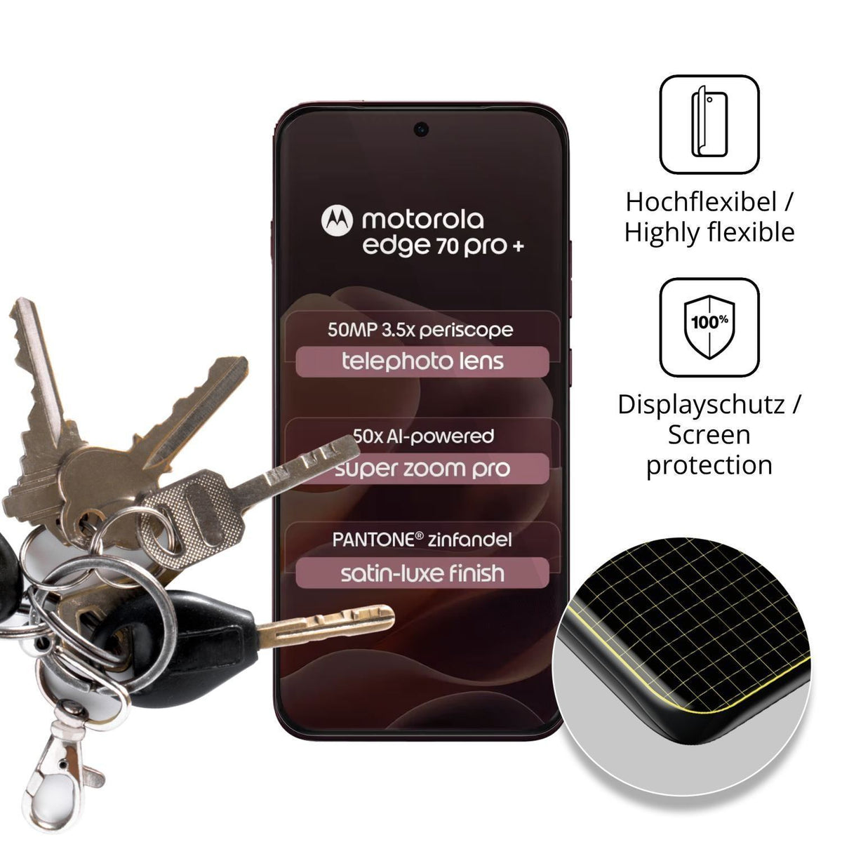 2x 3D Full Cover Schutzfolie für Motorola Edge 70  (3)