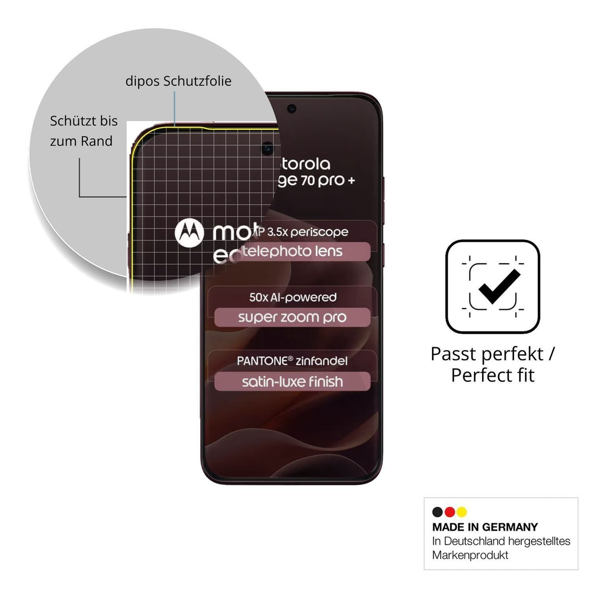 2x 3D Full Cover Schutzfolie für Motorola Edge 70  (6)