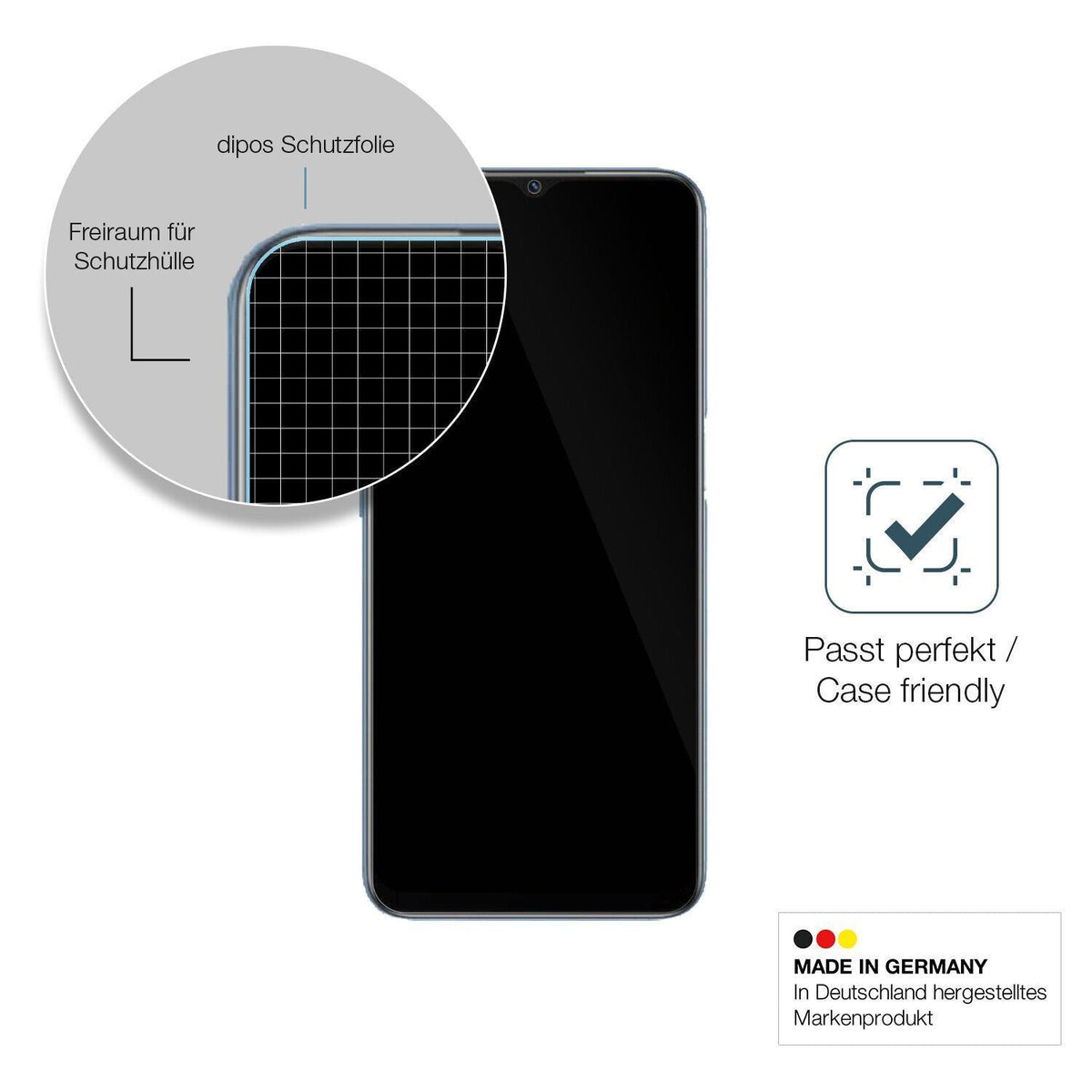 1x 9H Schutzfolie für OPPO A16 Panzerfolie (6)