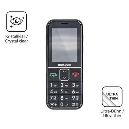 4x Schutzfolie klar für Maxcom MM735 Display-Schut (5)