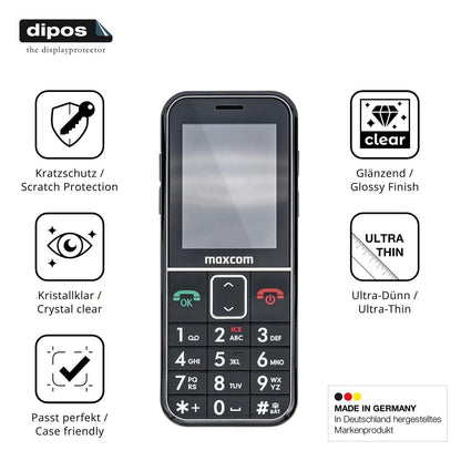 4x Schutzfolie klar für Maxcom MM735 Display-Schut (7)
