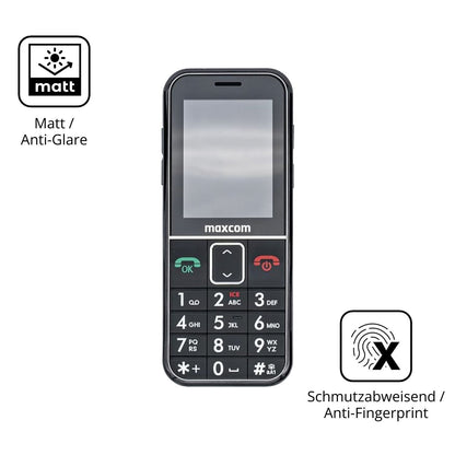 4x Schutzfolie matt für Maxcom MM735 Display-Schut (5)