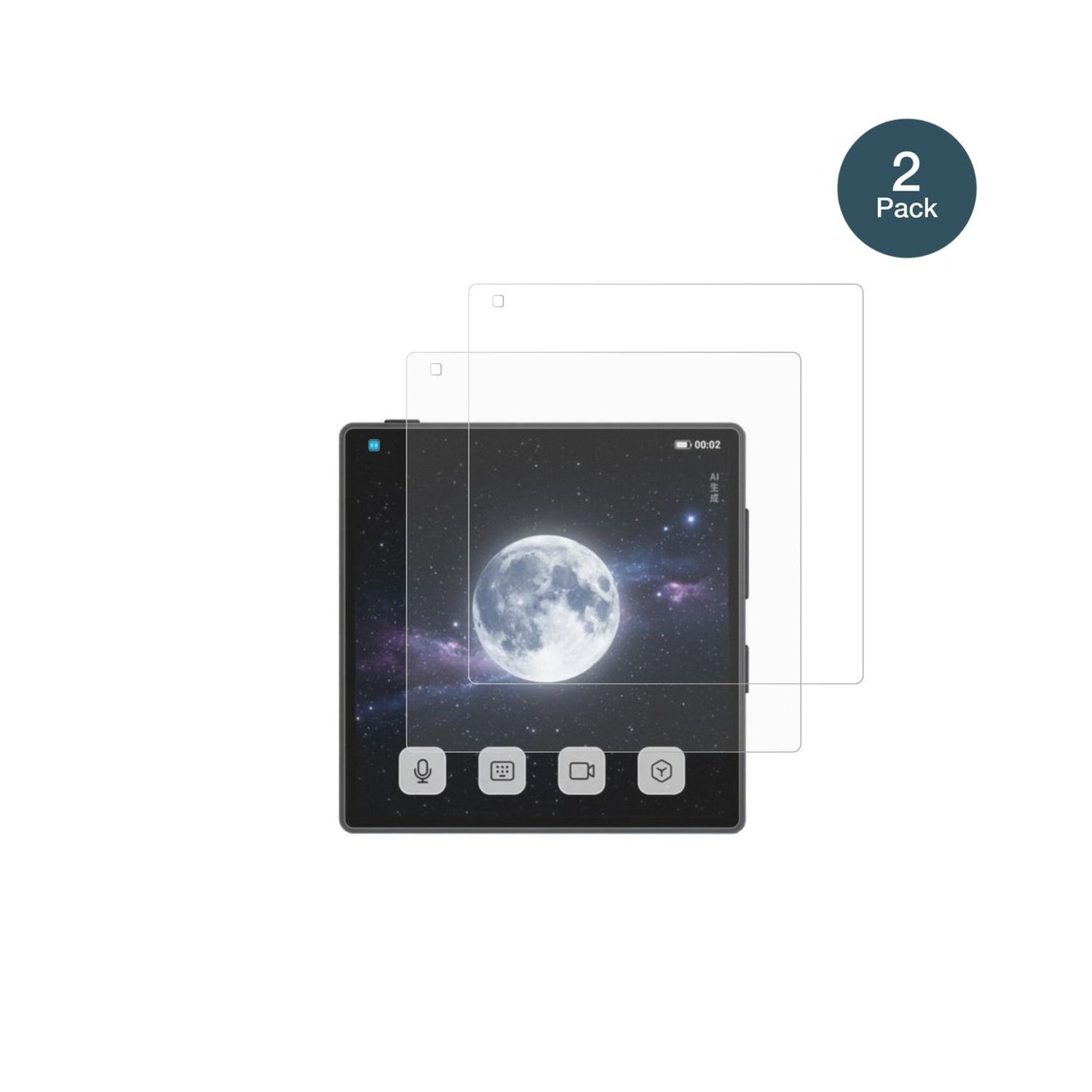 2x 9H Schutzfolie matt für Coolpad Small Cube Panz (2)