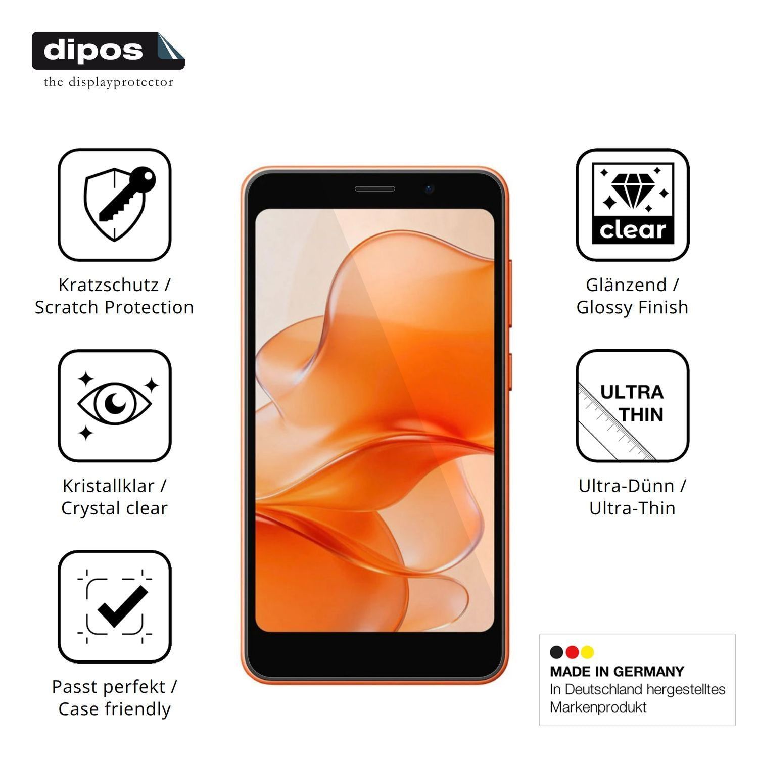 4x Schutzfolie klar für Ulefone Note 22 Display-Sc (7)