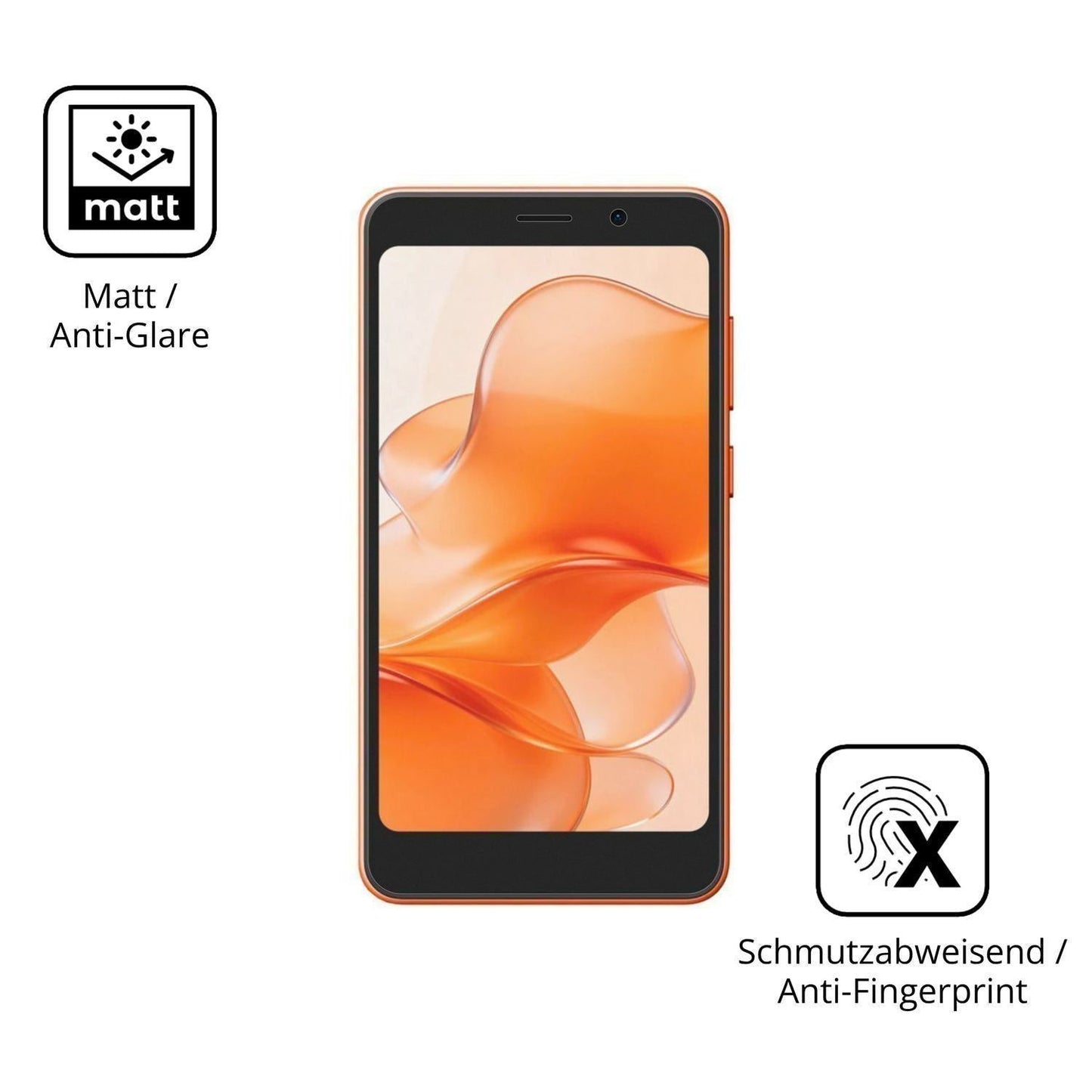 4x Schutzfolie matt für Ulefone Note 22 Display-Sc (5)