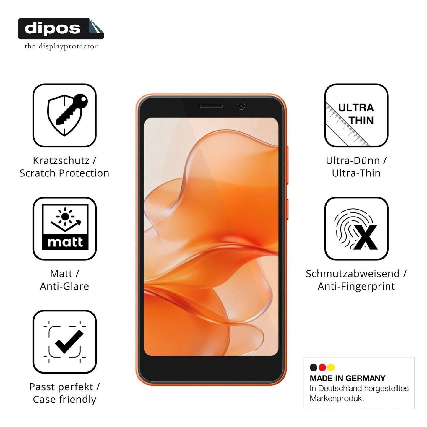 4x Schutzfolie matt für Ulefone Note 22 Display-Sc (7)