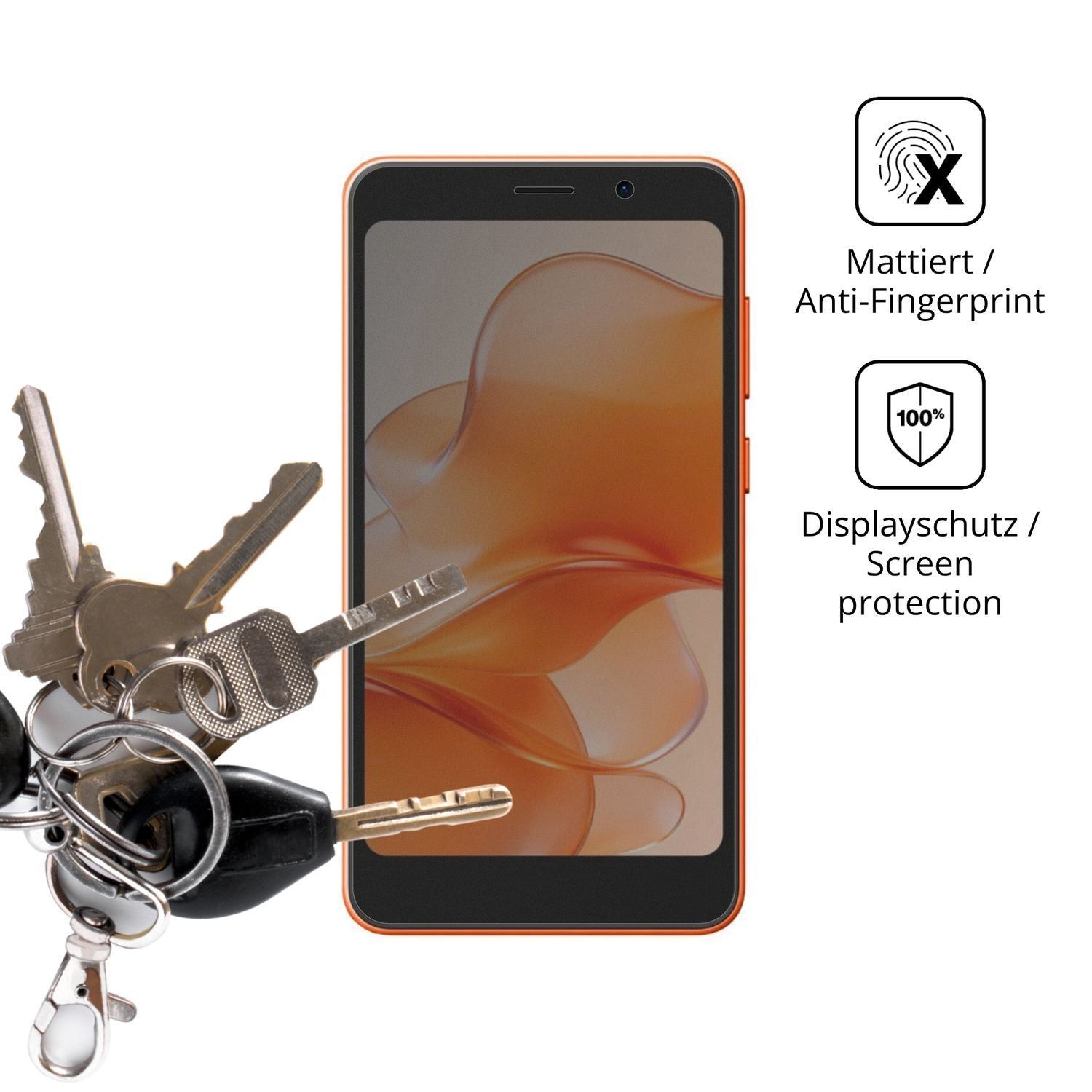 Blickschutzfolie für Ulefone Note 22 matt Schutzfo (3)