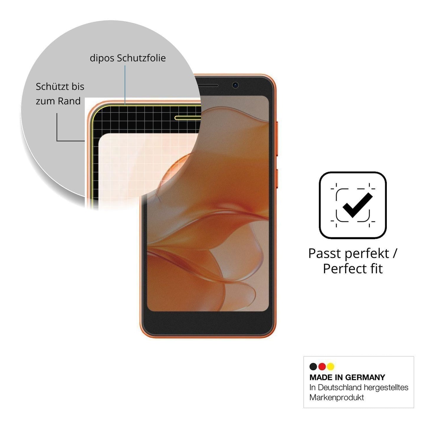 Blickschutzfolie für Ulefone Note 22 matt Schutzfo (4)