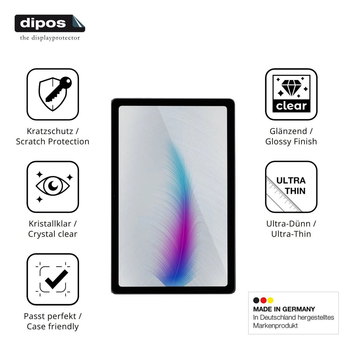 2x Schutzfolie klar für Hotwav Pad 8 Display-Schut (7)