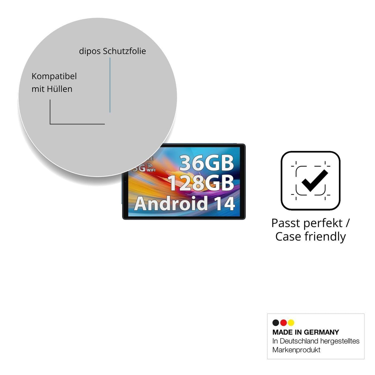 2x Schutzfolie klar für PIXGOOD L60 Display-Schutz (6)