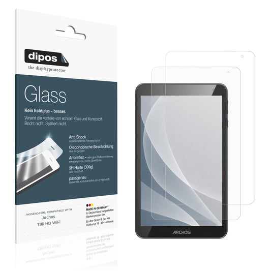 2x 9H Schutzfolie matt für Archos T80 HD WiFi Panz (1)