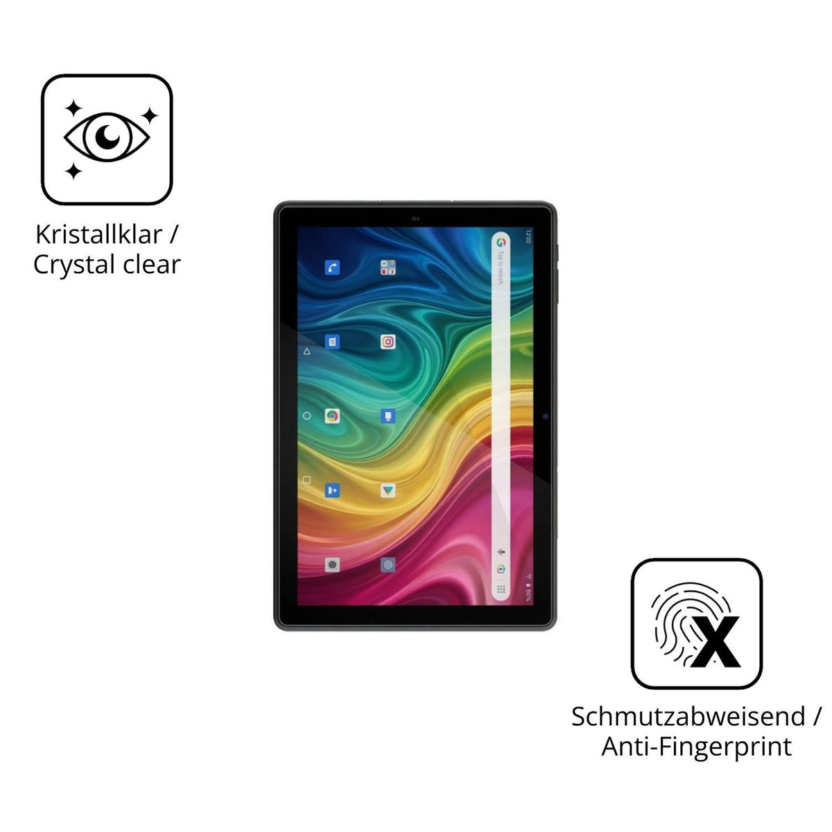 2x 9H Schutzfolie für Archos T101 HD2 4G Panzerfol (5)