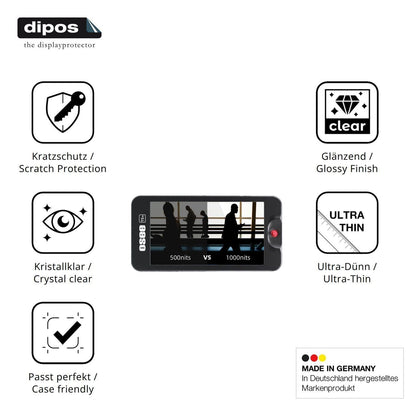 4x Schutzfolie klar für Osee T5 Plus Display-Schut (7)