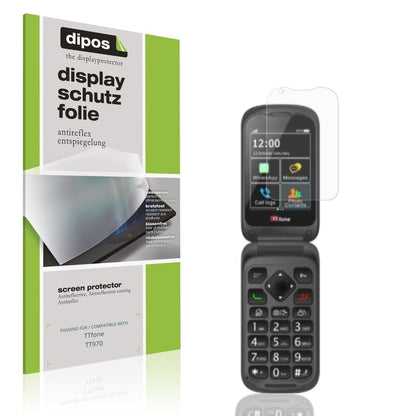 4x Schutzfolie matt für TTfone TT970 Display-Schut (1)