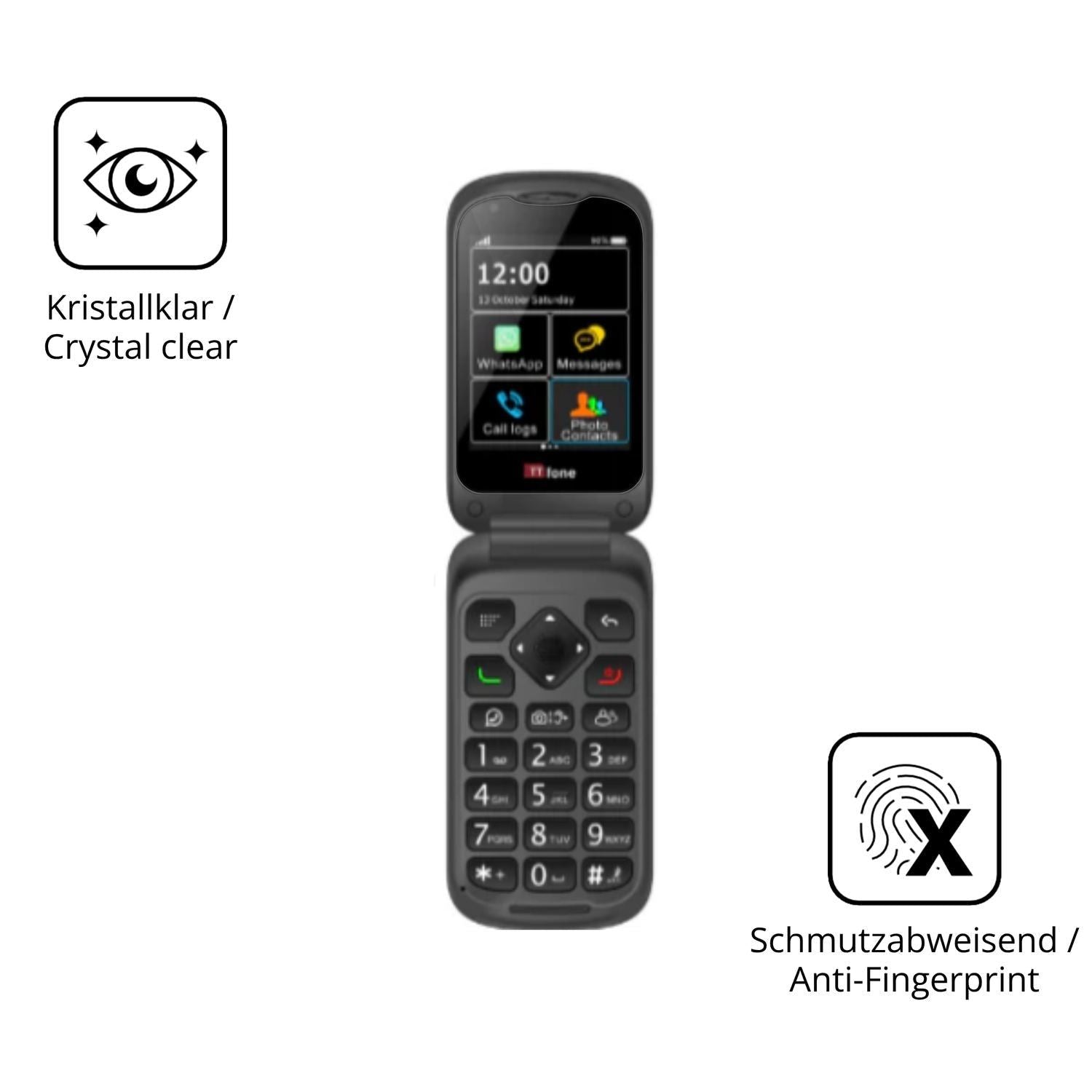 2x 9H Schutzfolie für TTfone TT970 Panzerfolie (5)