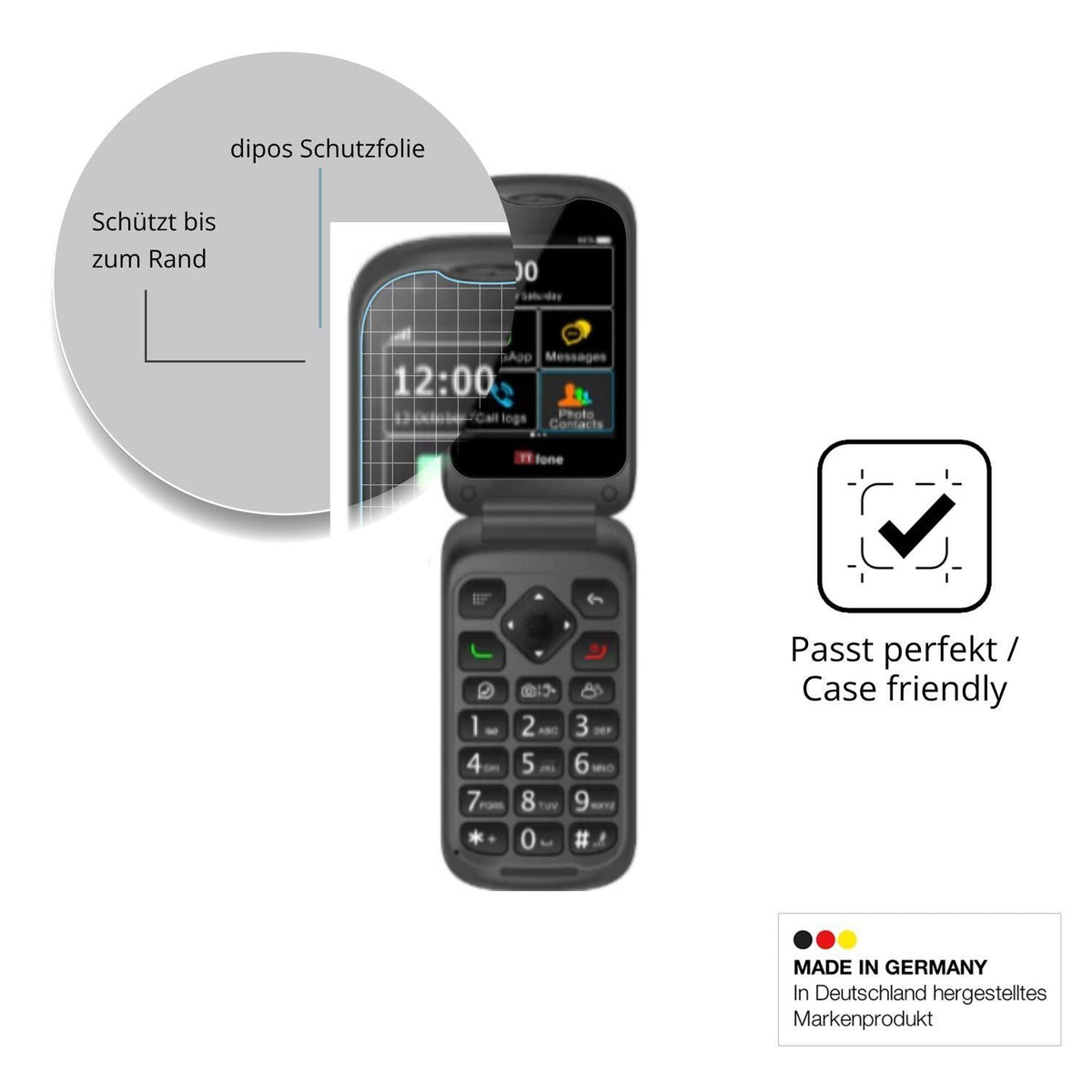 2x 9H Schutzfolie für TTfone TT970 Panzerfolie (6)